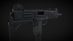 UZI fps, uzi, free3dmodel, submachinegun, weapon-3dmodel, gamereadyasset, substancepainter, 3d, blender, gameasset, free, gun