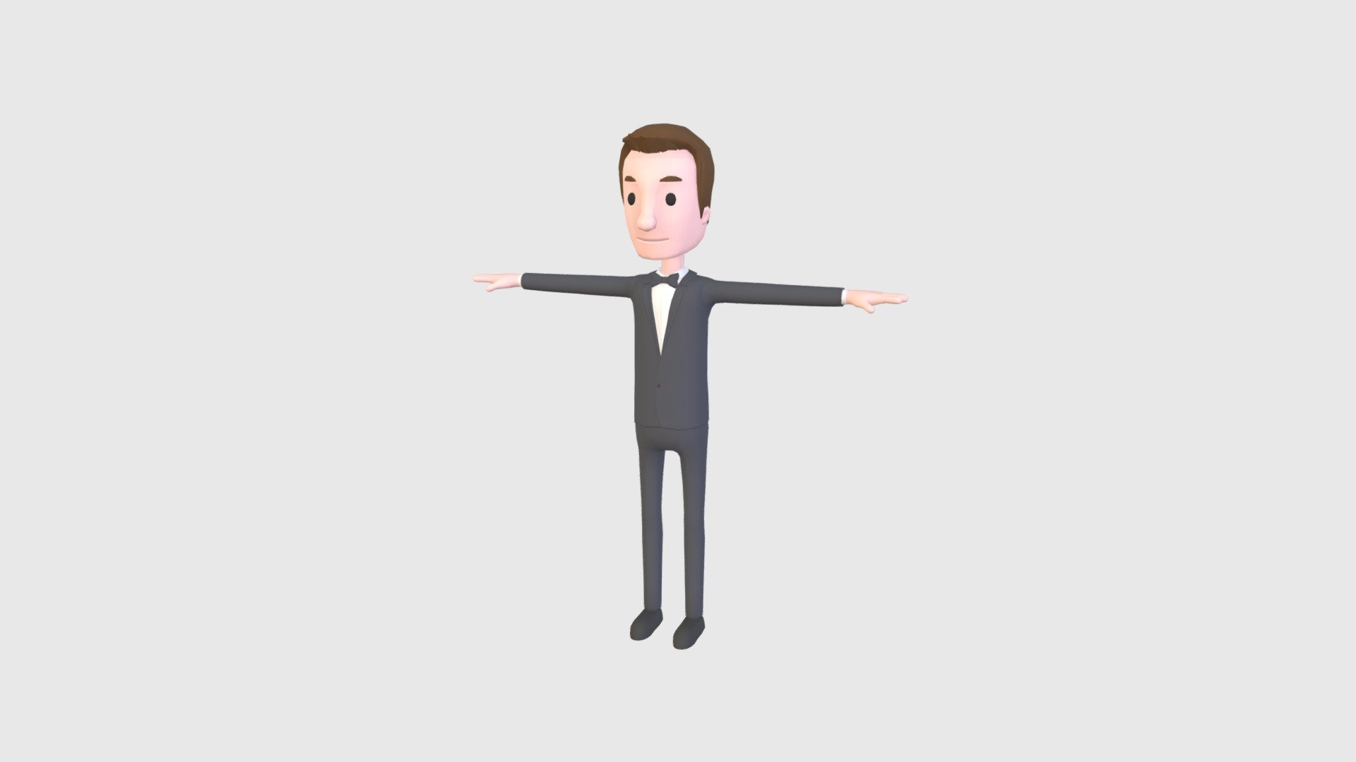 Groom Character 3d model.      
    


File Format      
 
- 3ds max 2021  
 
- FBX  
 
- OBJ  
    


Clean topology    

No Rig                          

No Texture                          

No UV        
 
 - CartoonMan045 Groom - Buy Royalty Free 3D model by bariacg 3d model