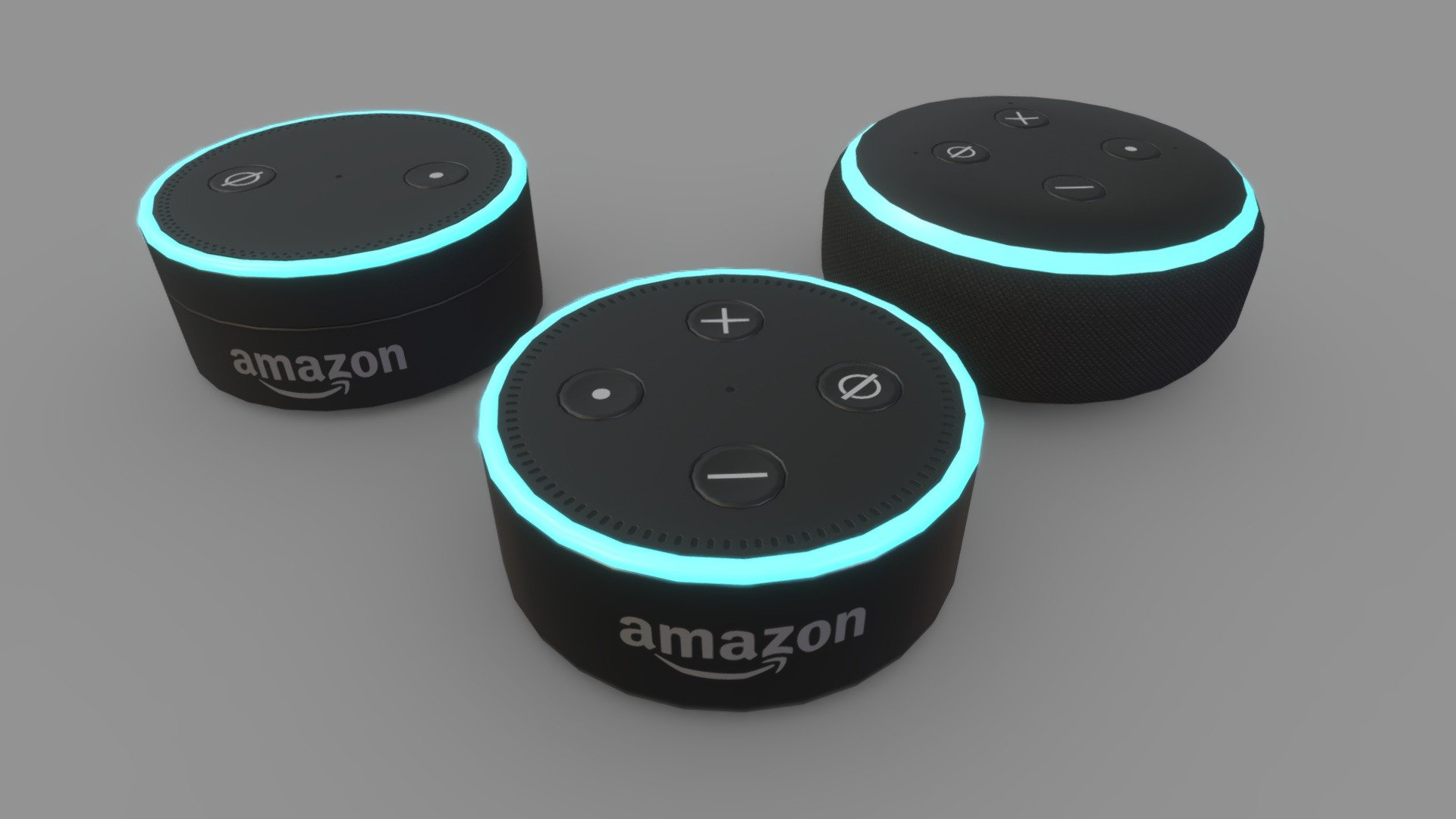 Alexa

Amazon Dot  Gen 1, Gen 2, and Gen 3 smart speaker

If you are looking for Amazon Echo you can find it here: https://skfb.ly/onyNR



Made in Blender and Substance Painter. Additional files include .c4d .blend .fbx .obj files and 4k textures.


If you enjoy this Model please leave a review or any kind of feedback in the coments.

Follow me on Twitter - Amazon Dot - Buy Royalty Free 3D model by Unconid 3d model