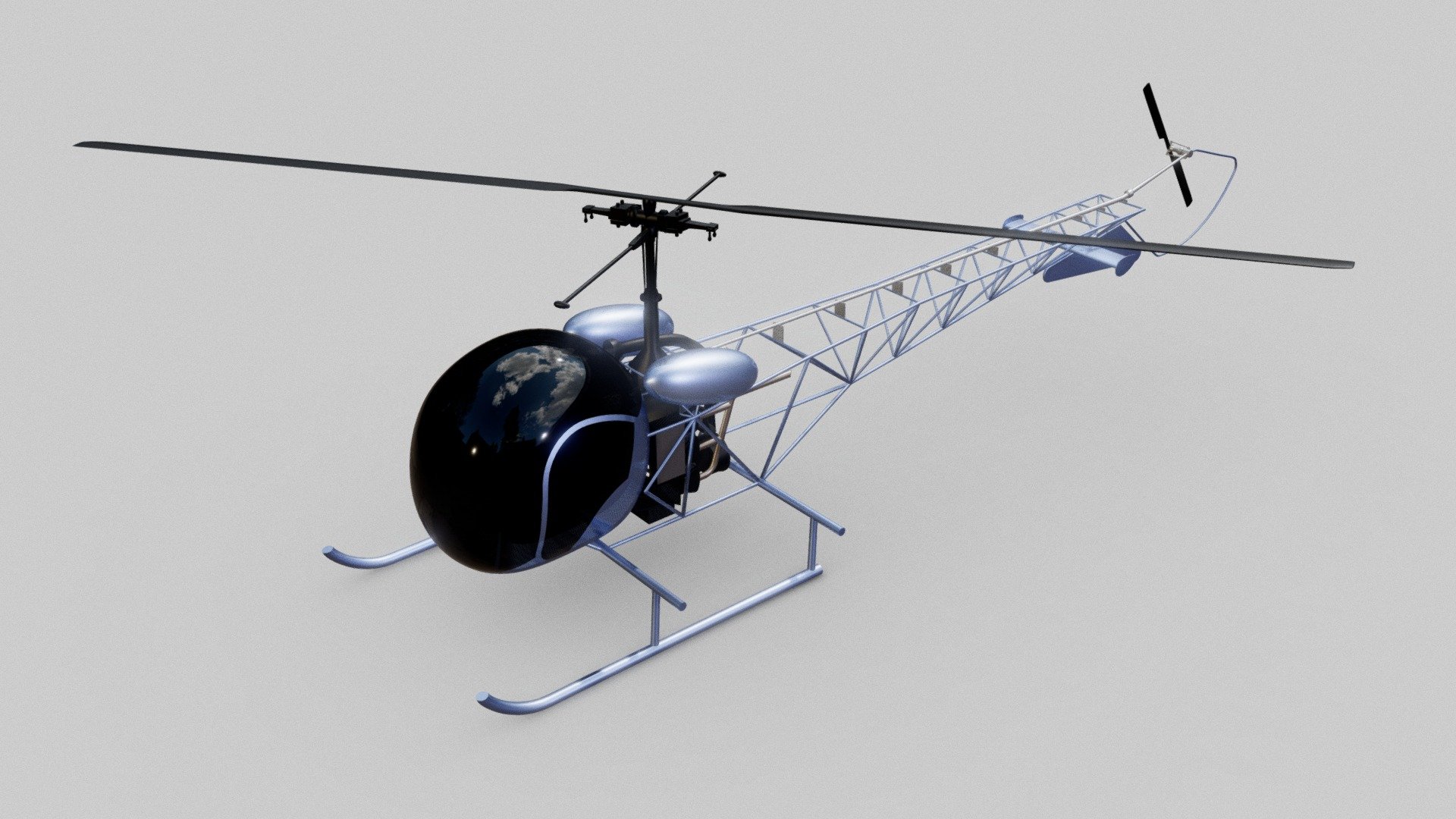 A mid-detail model of a Bell H-13 helicopter

Credits:



sletch2003 for the engine
 - Bell H-13 - Download Free 3D model by iSteven (@OneSteven) 3d model