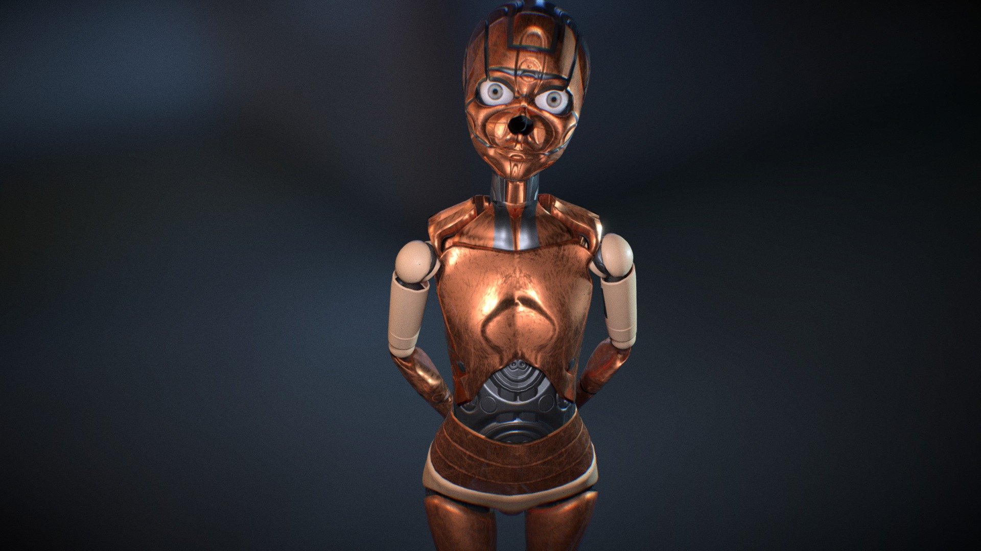 Megan robot doll. Model in Blender file. Fully rigged. basic face rig. dance animation. mixamo bone names for animation.




Exporting the FBX for mixamo: 

Transform tab: check &ldquo;apply transform