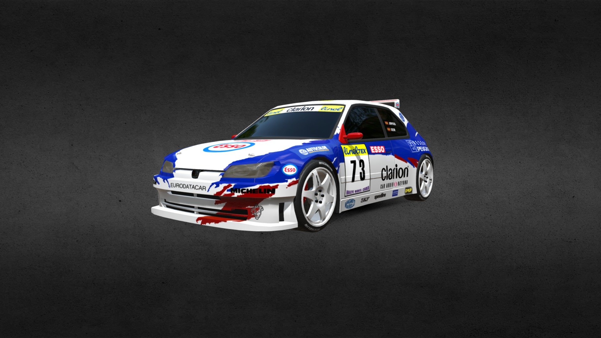 Modelo del Clasicazo de Rallys, y para mí, el mas bonito de la categoria de KITCAR de la epoca 3d model
