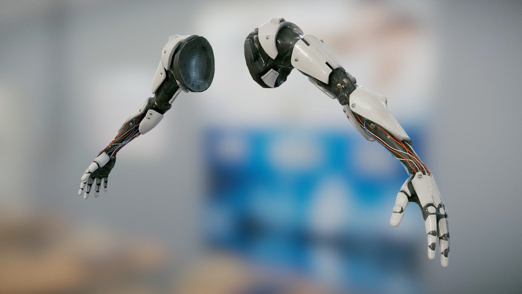 First person robot arms for a VR application 3d model