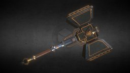 Martelovsky Hammer (DMW) hammer, dmw, 3d, blender3d, duellummedievalwars