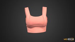 [Game-Ready] Womens Yoga Bra Top fashion, top, clothes, ar, woman, yoga, workout, pilates, photogrammetry, 3d, scan, 3dscan, female, clothing, lululemon, noai, woman_fashion, womanfashion, female_fashion