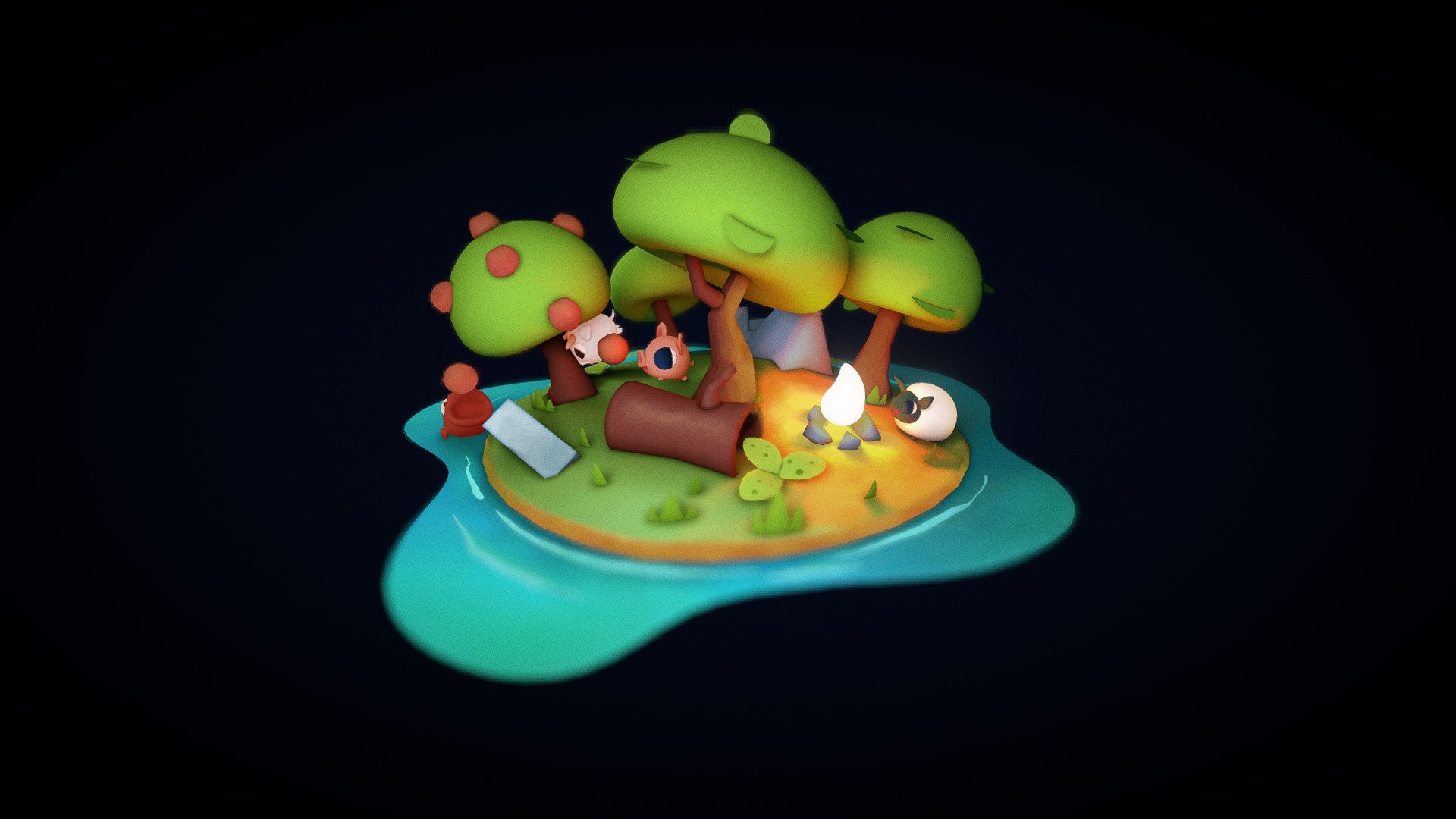 Meanwhile in the camp - Meanwhile... 3d model