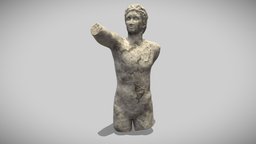 Greek underwater broken statue 1 greek, underwater, atlantis, marble, props, statue, aesthetic, architecture, low-poly, lowpoly, lost-city