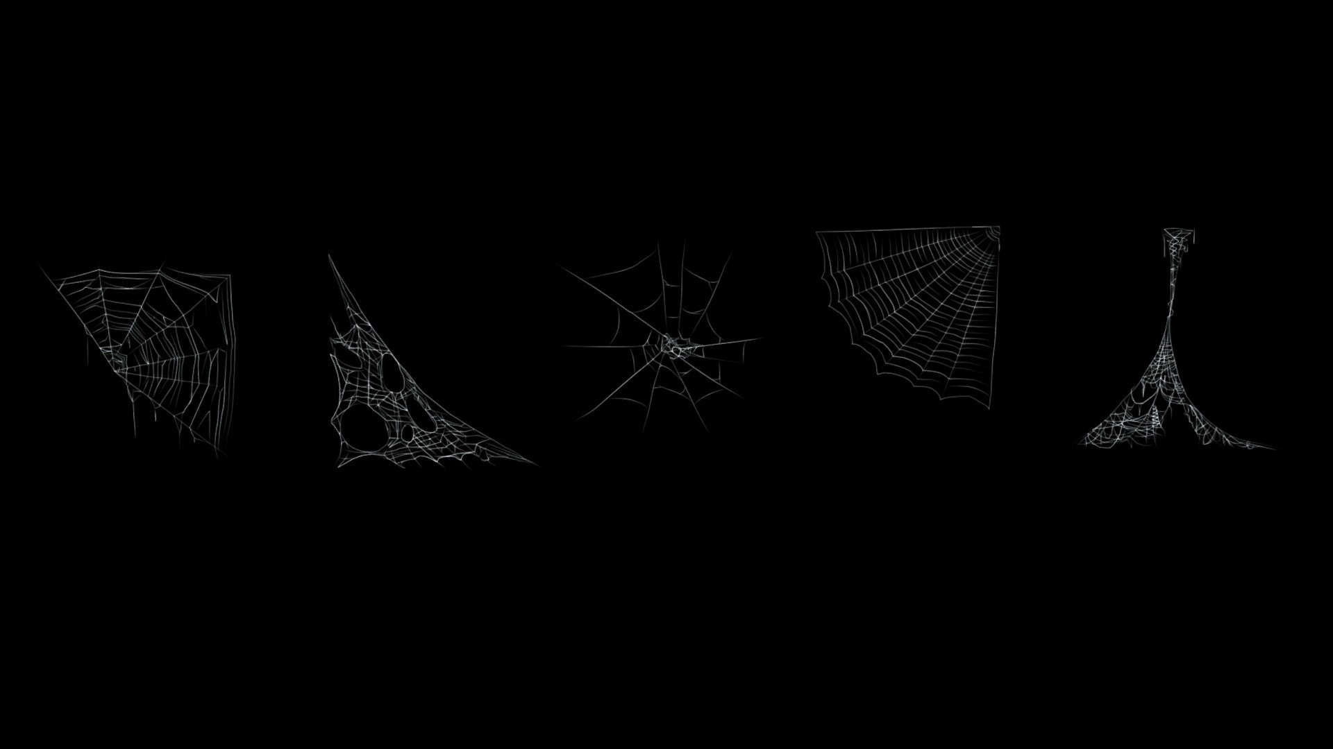 Low poly stylized cobweb 3d model