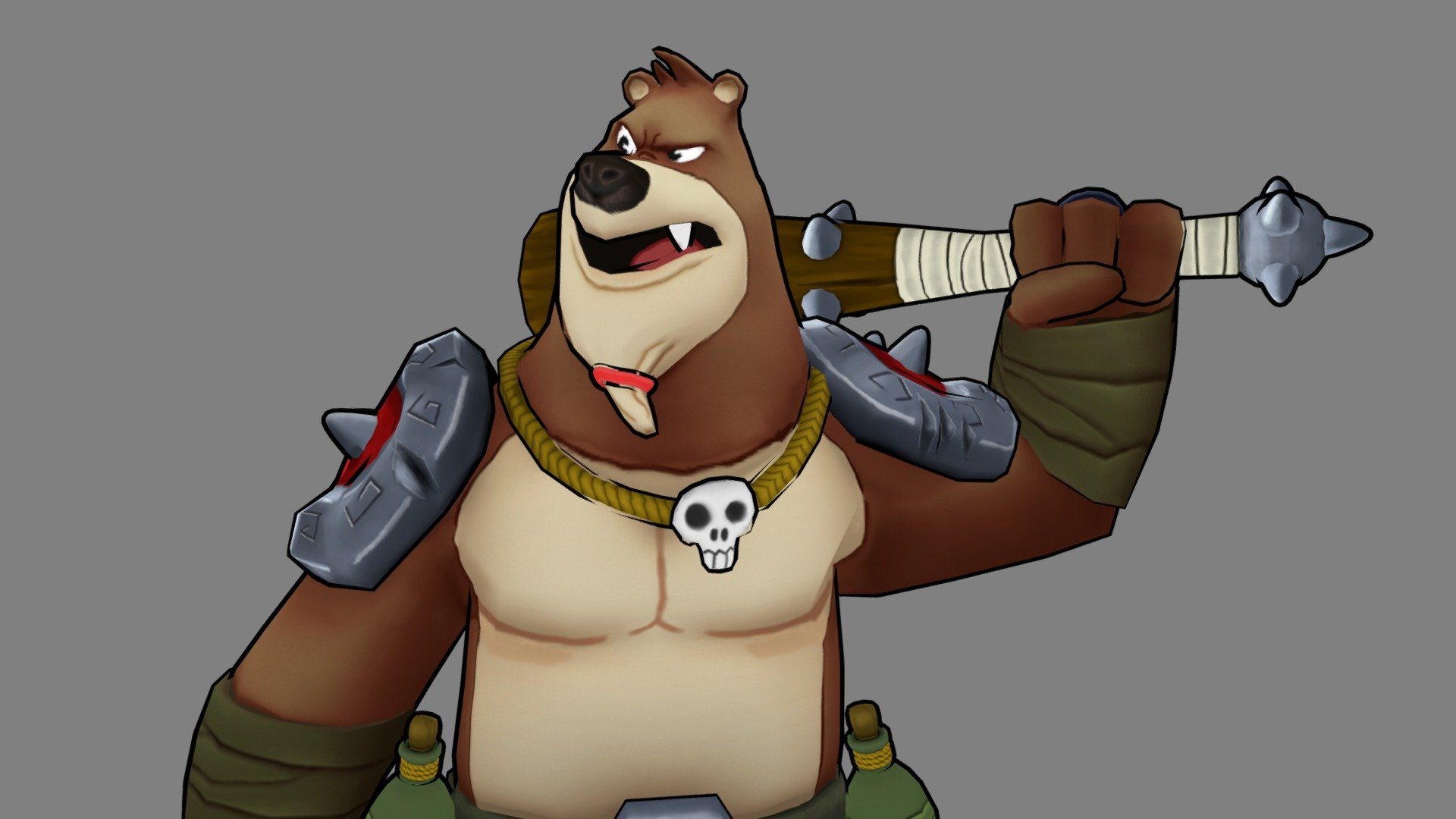 Hey!
Model based on the amazing Derek Laufman , Love his style and thought this would be a good character to modeling.

Had a lot of fun with this model and learn a lot, tried to improve a bit more my hand painted skills with him doing some metal and wood tests.

The model was made in zbrush , retopo and UV’s in Maya and Textures with Substance Painter.
Model has 12.7k without the outline and base.

Can check more of him on https://www.artstation.com/artwork/J906YD
Ty hope you all like it 3d model