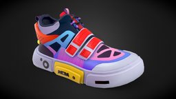 Stylized Sneaker prop, shoes, props-game, mobilgames, 3dsmax-3dmodeling, substancepainter, substance, stylized, concept