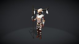 Shaman videogame, rts, shaman, necromancer, stoneage, rts-game, warparty, character, 3d, animation