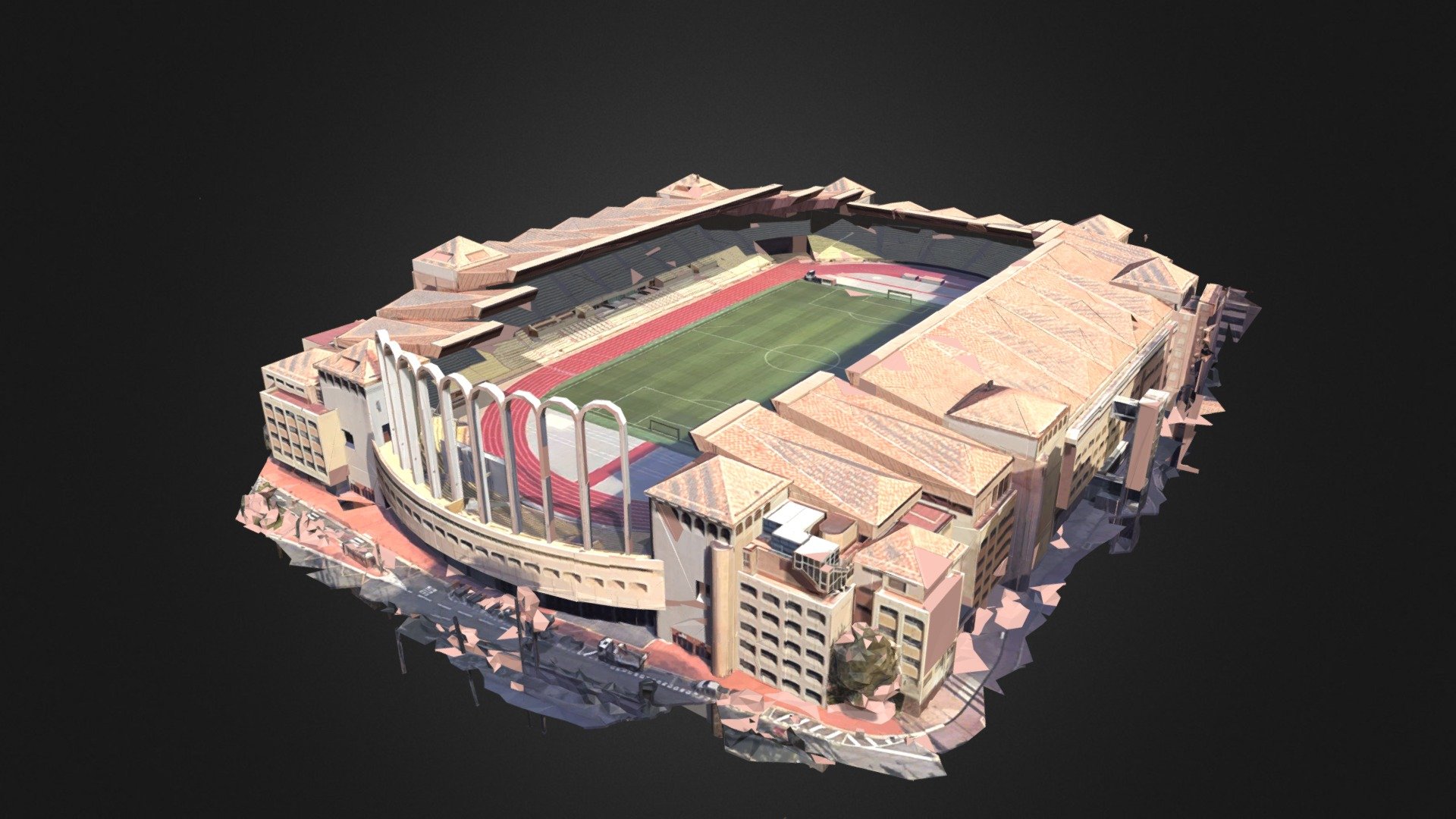 Le stade Louis-II est un complexe sportif destiné à la pratique de nombreux sports en principauté de Monaco inauguré le 25 janvier 1985 par le prince Rainier III. Il comprend notamment un stade de football d'une capacité de 18 523 places assises avec une piste d'athlétisme, une salle omnisports et un centre nautique.

Le stade doit son nom au prince Louis II de Monaco qui fit construire l'ancien stade de la principauté en 1939. Ce dernier d'une capacité de 13 000 places, portait également le nom de stade Louis-II4. Après la construction de l'enceinte actuelle, l'ancien stade fut rasé pour laisser place au centre commercial de Fontvieille ainsi qu'à deux musées et une salle polyvalente 3d model