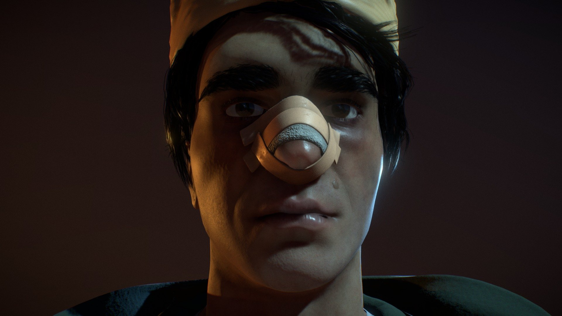 My attempt at a likeness of Alex Wolff as he appeared at the end of the film Hereditary. Still a work in progress! - Peter Graham / Alex Wolff / Paimon - Download Free 3D model by Joshua Garrison (@joshuagarrison) 3d model