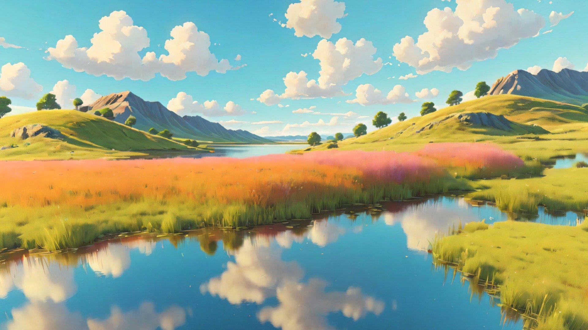 This is an 8k resolution (8192 x 4096) HDRI equirectangular panorama which will help you create 360 degrees ANIME / CARTOONY background in different 3d software (Blender, Unreal Engine, Unity, 3dMax and many others). It is perfect for games, virtual reality, 3d renders, movies etc. The image was created with AI and edited in different 2d and 3d software to improve quality, remove seams and make it perfect for any 3d or 2d ANIME / CARTOON / STYLIZED project.

The image comes in 2 formats: .hdr and .jpg - HDRI Anime Panorama F - Buy Royalty Free 3D model by Ionut81 3d model