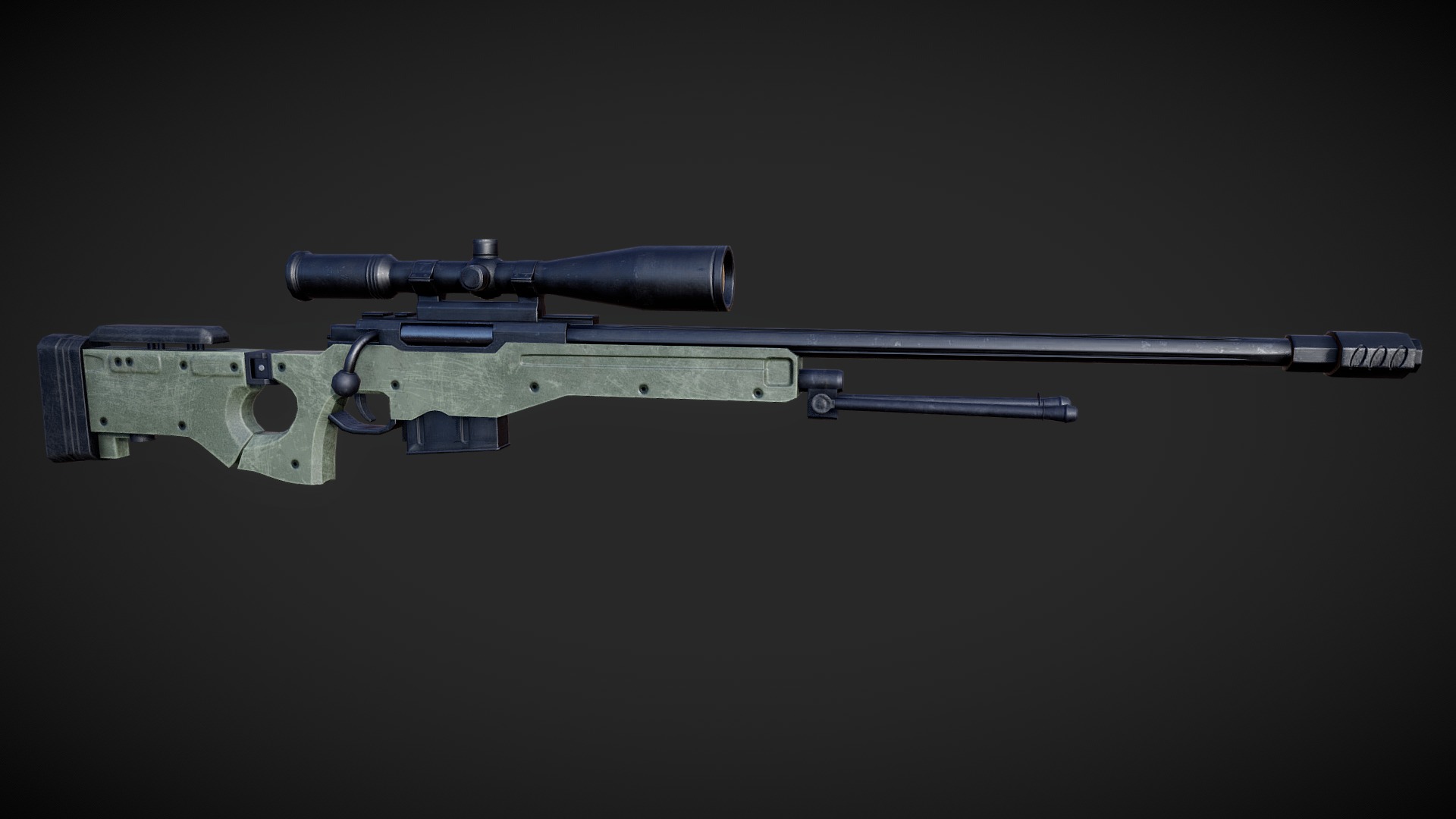 AWM - 3D model by bitwarrior 3d model