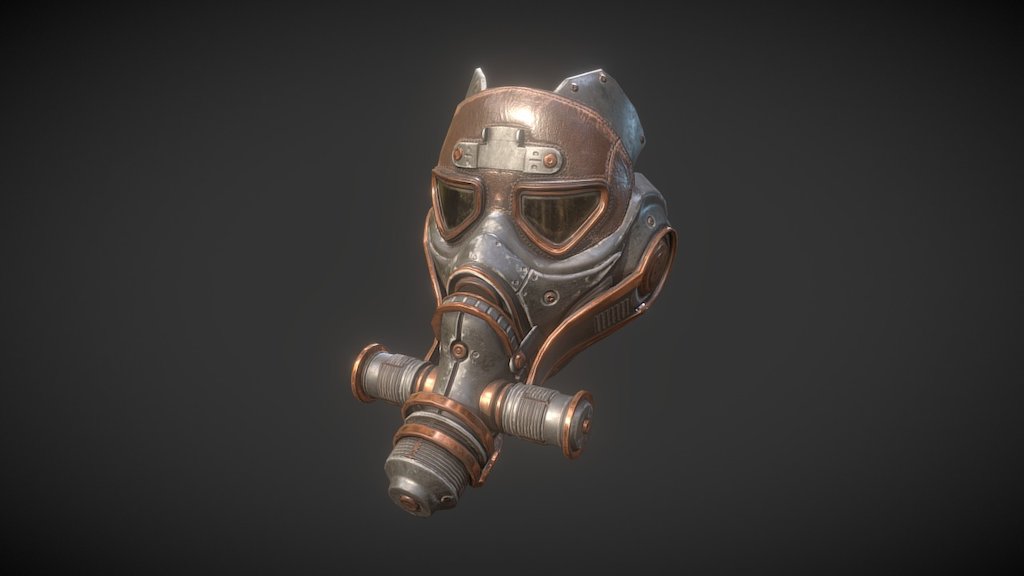 Protection against spore cloud particulates, acidic rain, dust storms, and high altitude combat encounters. Circulating airflow and micro fibers guarantee a 98% filtration rate. A must-have item for the intrepid airshipmen 3d model