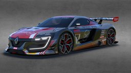 RS01 SPORT Low Poly paint, renault, science, substance, painter, maya, game, vehicle, lowpoly, low, poly, car, race, rs01, gtronix360
