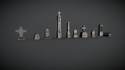 Grave Stones grave, stones, substancepainter, substance, free