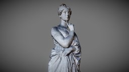 Maria Fjodorovna Barjatinskaja rome, 3dscanner, princess, cloth, standing, jewelry, italy, crown, classic, russian, woman, beautiful, cultural-heritage, noble, photogrammetry