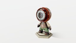 Mesh MAT : Petrol Clock steampunk, oil, brass, machine, copper, 3d-model, outsourcing, meetmat17, knefel, k4d, substance, painter, 3d, pbr