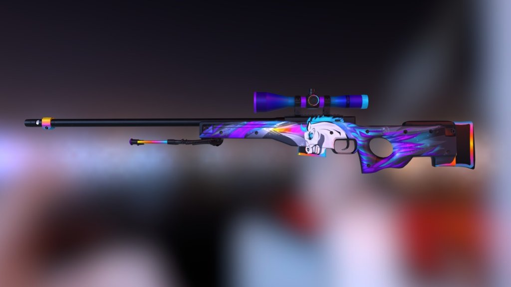 Link Workshop : http://steamcommunity.com/sharedfiles/filedetails/?id=760557191 - AWP | Unicorn - 3D model by nextgenz 3d model
