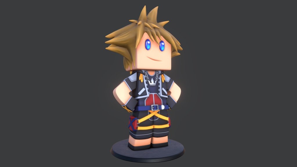 Another custom figurine modeled for the famous Minecraft gamer 3d model