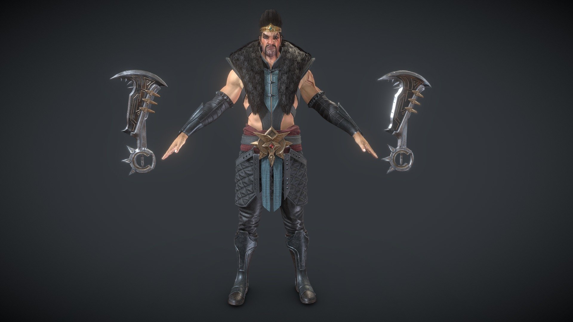 Marvelous Designer
Maya
Zbrush
Xnormal
Subtance Painter
Toolbag



Use UE4 type mapping




BaseColor

Normal

ORM(AO,Roughness,Metal)

Emissive
 ..........



Hair Maps in UE4：

ALpha

Depth

Diffuse

ID

Root



Please download the model assets in the Additional file，thanks 3d model