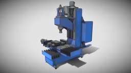 Milling machine machinery, industry, mecha, machine, substancepainter, substance, steel, screwier