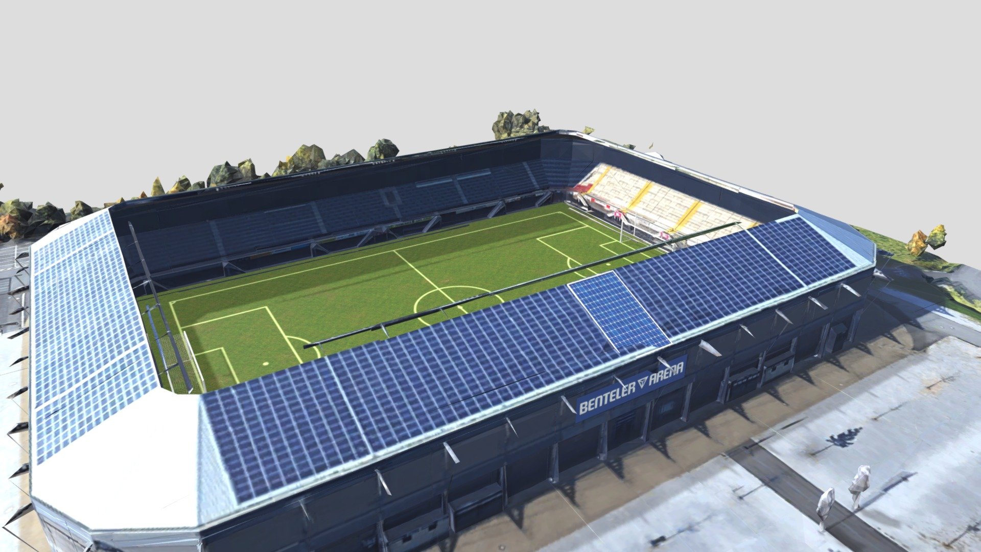 Mein erster Test die Benteler Arena in ein 3d Model zu verwandeln 3d model