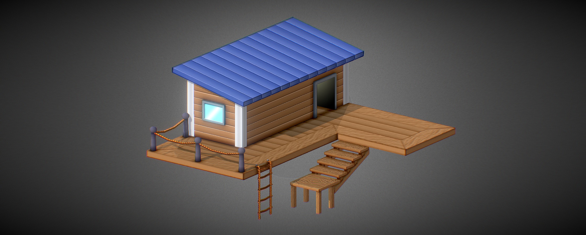 Lowpoly Harbor model, buy the complete pack at:   or  squid - Harbor - 3D model by Rodolfo Rubens (@rodolforubens) 3d model