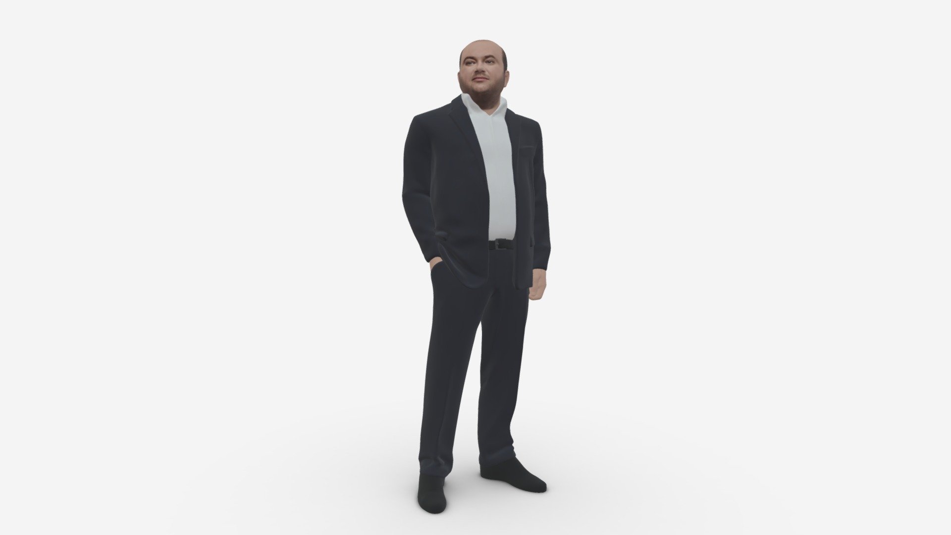 We provide unique 3d scanned models with realistic proportions for closeup and medium-distance views in artworks, paintings and classes. As well as architectural visualization projects.

Main features:




high-end realistic 3d scanned model;

realistic proportions;

highest quality;

low price;

saves you time for more time in landscaping and interiors visualization.

FEATURES 




3d scanned model 

Extremely clean

Edge Loops based

smoothable

symmetrical

professional quality UV map

high level of detail

high resolution textures

real-world scale

system unit: cm

TEXTURES 




Textural Resolution: 4096 x 4096

Color Map

The model is suitable for stereolithography 3d printing 

The model is also ready for fullcolour 3d printing - Businessman 0614 - Buy Royalty Free 3D model by 3DFarm 3d model