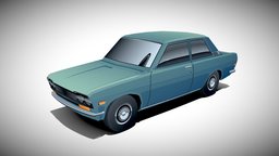 datsun 510 sketch sketch, datsun, gradient, blender, vehicle, texture, car