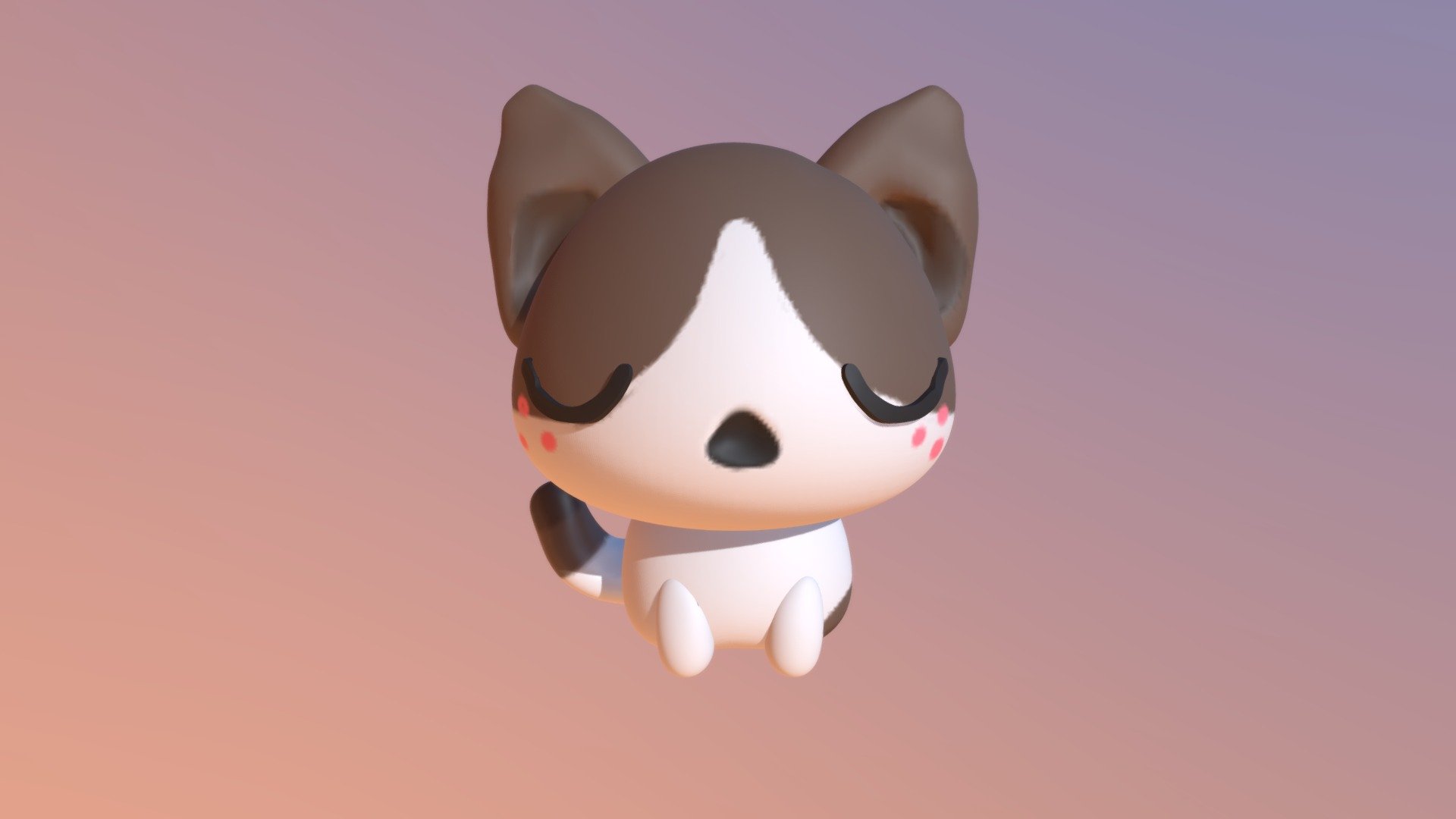 School Zbrush exercise. We were asked to sculpt a cute cat using reference.

Follow my artstation: artstation.com/cfxrw - Cute Cat - Download Free 3D model by Ruowen (@cfxrw) 3d model