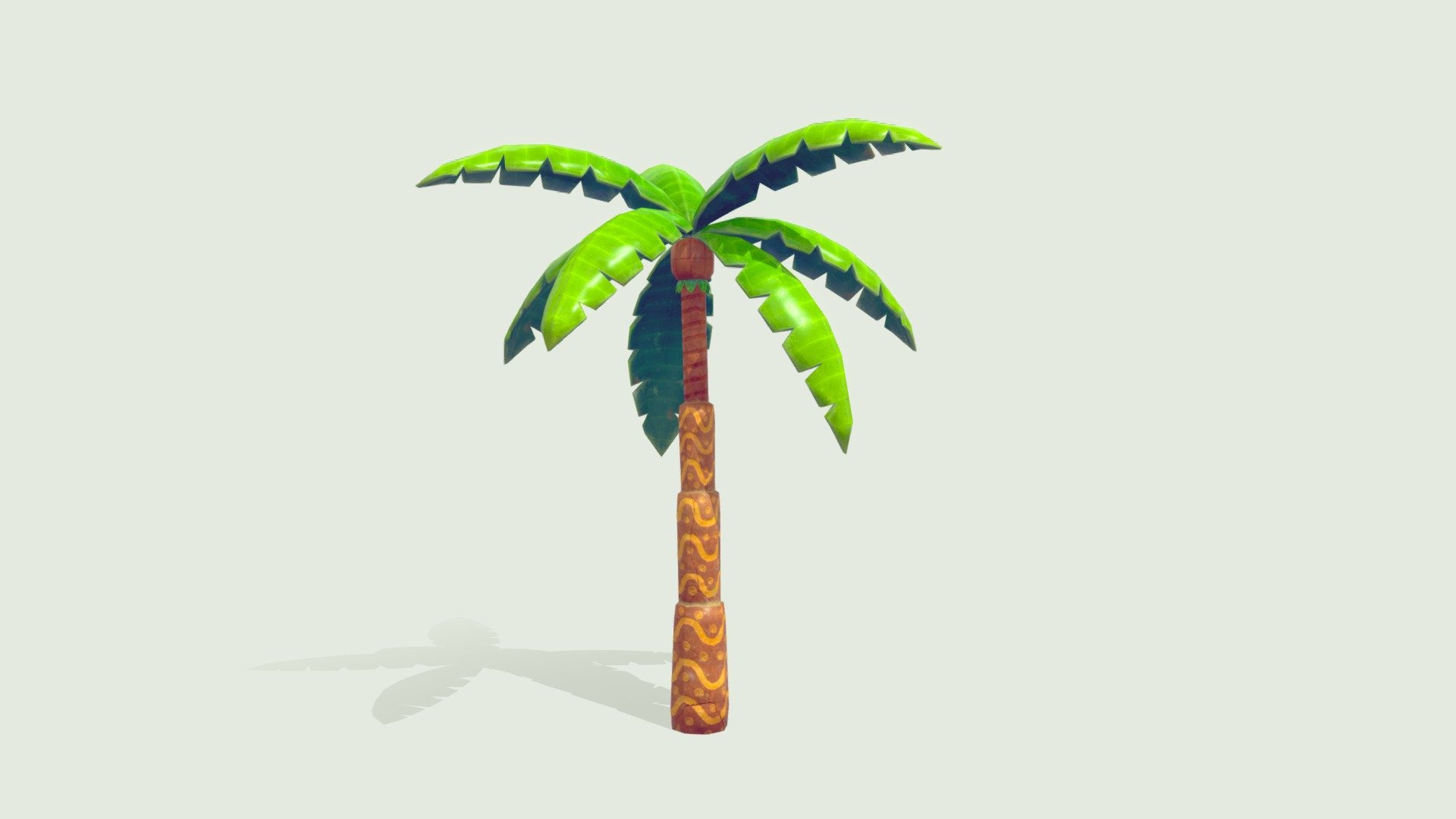 Made from clay and other materials.
I love working on tropical themes 3d model
