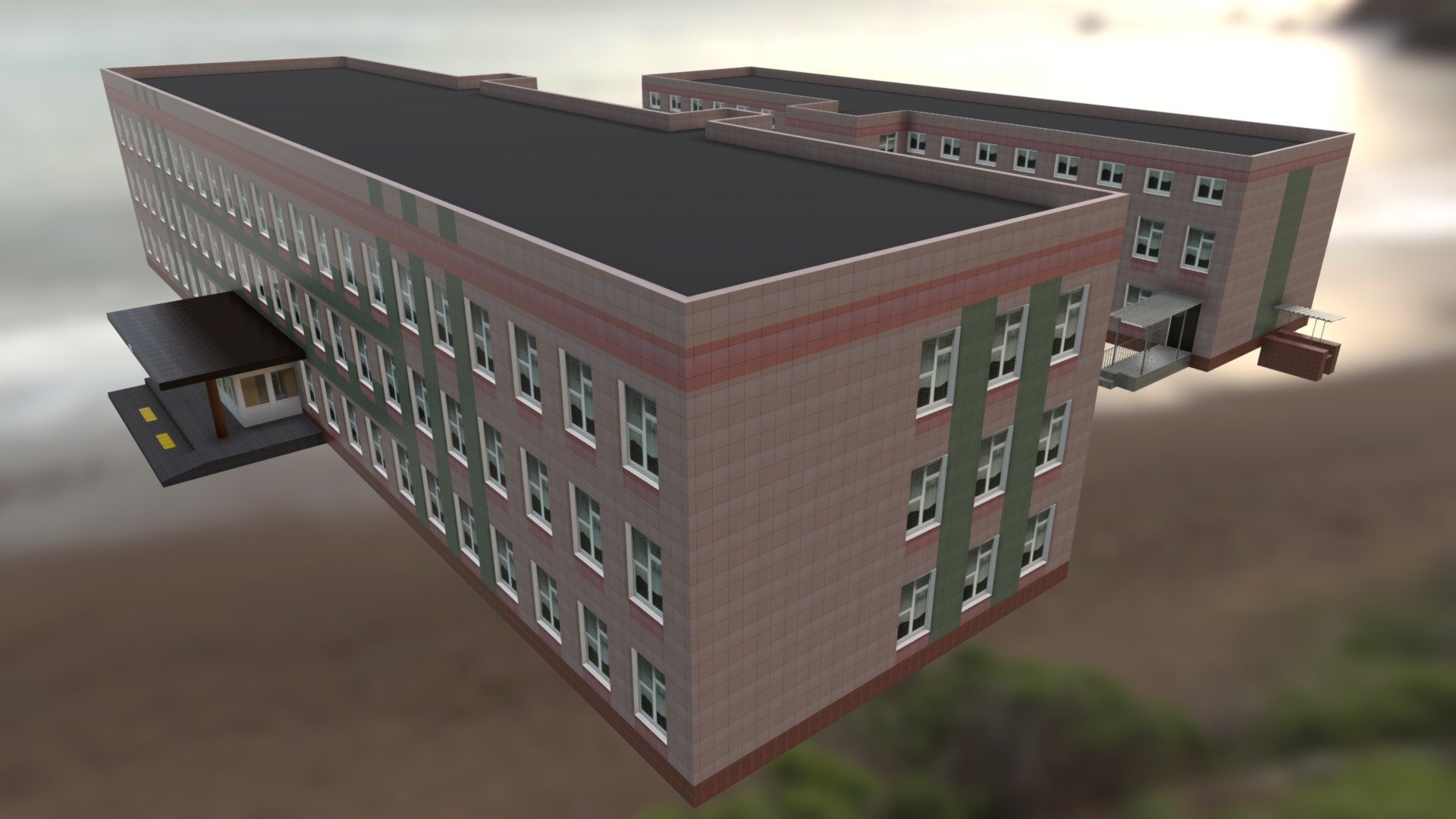 The model from the “16th Street Fight” project map to Serious Sam game 3d model