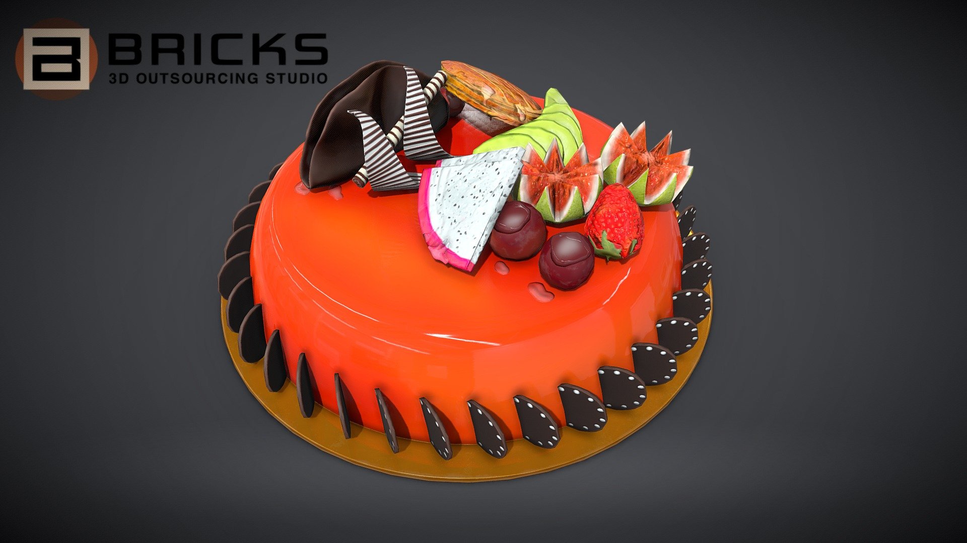 PBR game Ready Asset :
Workload: 3 Manday
Concept: Internet
Checkout more artwork here:https://www.bricks3dstudio.com/ - Fruits Cake - Buy Royalty Free 3D model by Bricks Studio (@bricks3dstudio) 3d model