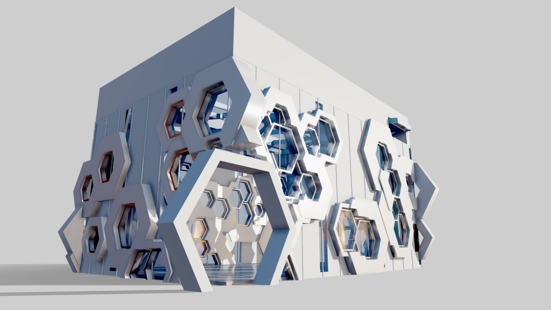 Futuristic Building interior and exterior.
Perfect for realtime applications - VR Building 01 - Buy Royalty Free 3D model by Giimann 3d model