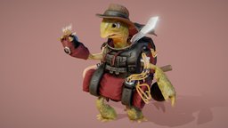 The Backpacker turtle, superhero, madewithblender, substancepainter, character, blender, gameart, animal, storesuperherochallenge