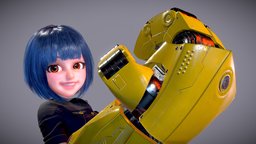 AJ-02 RT Posing charactermodel, character