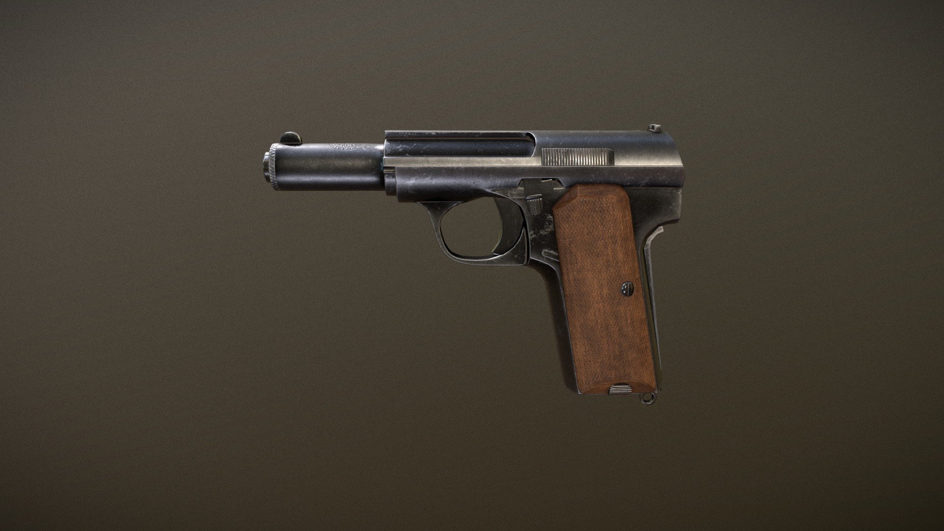 Astra 300 pistol - Buy Royalty Free 3D model by bogomolcevk 3d model