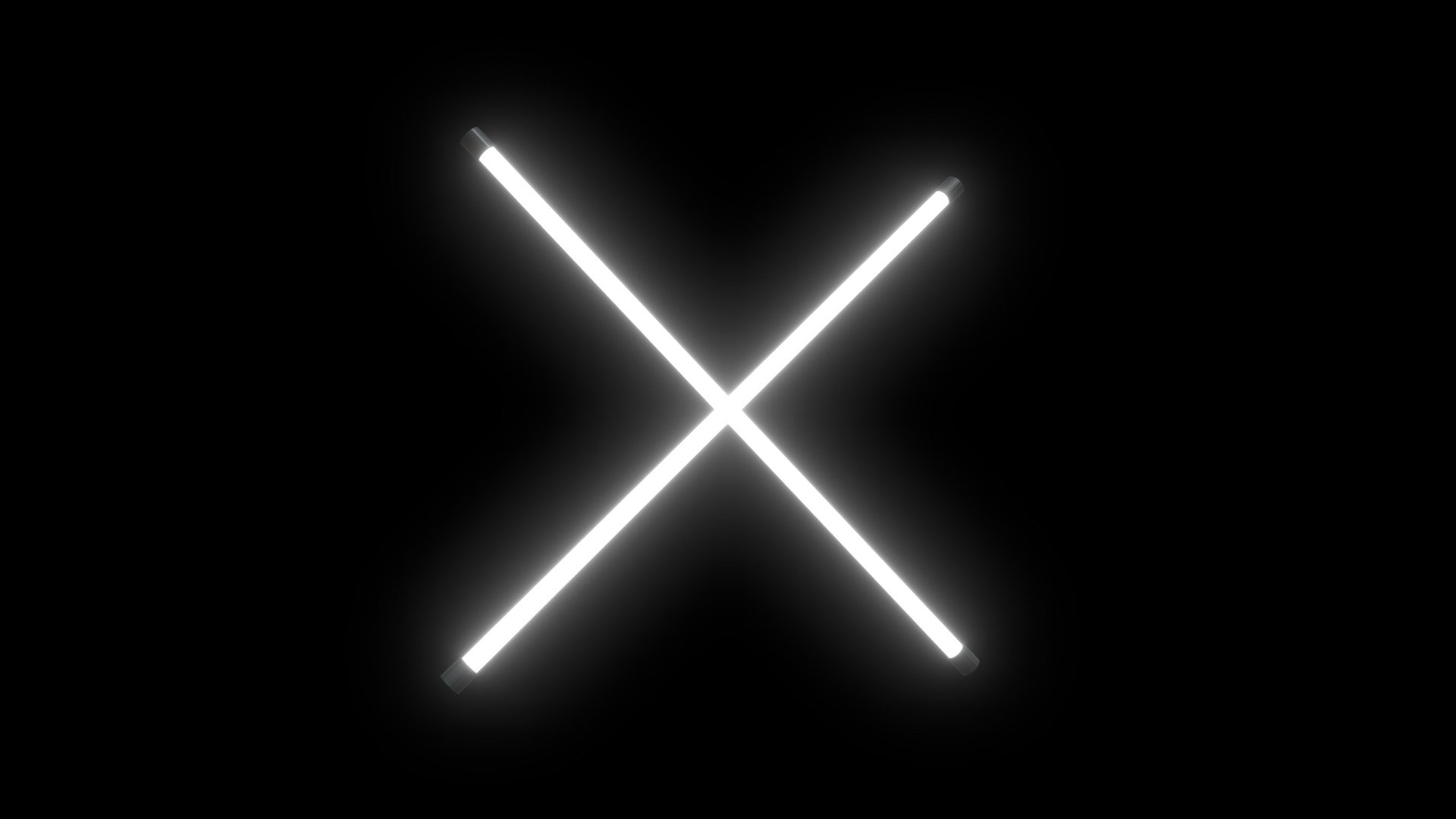 animated, basic white looped Neon X light Led Stick :) - NeonXStickAni - Download Free 3D model by Akabuki 3d model