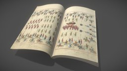 Korean cultural heritage_012_외규장각의궤 substancepainter, substance