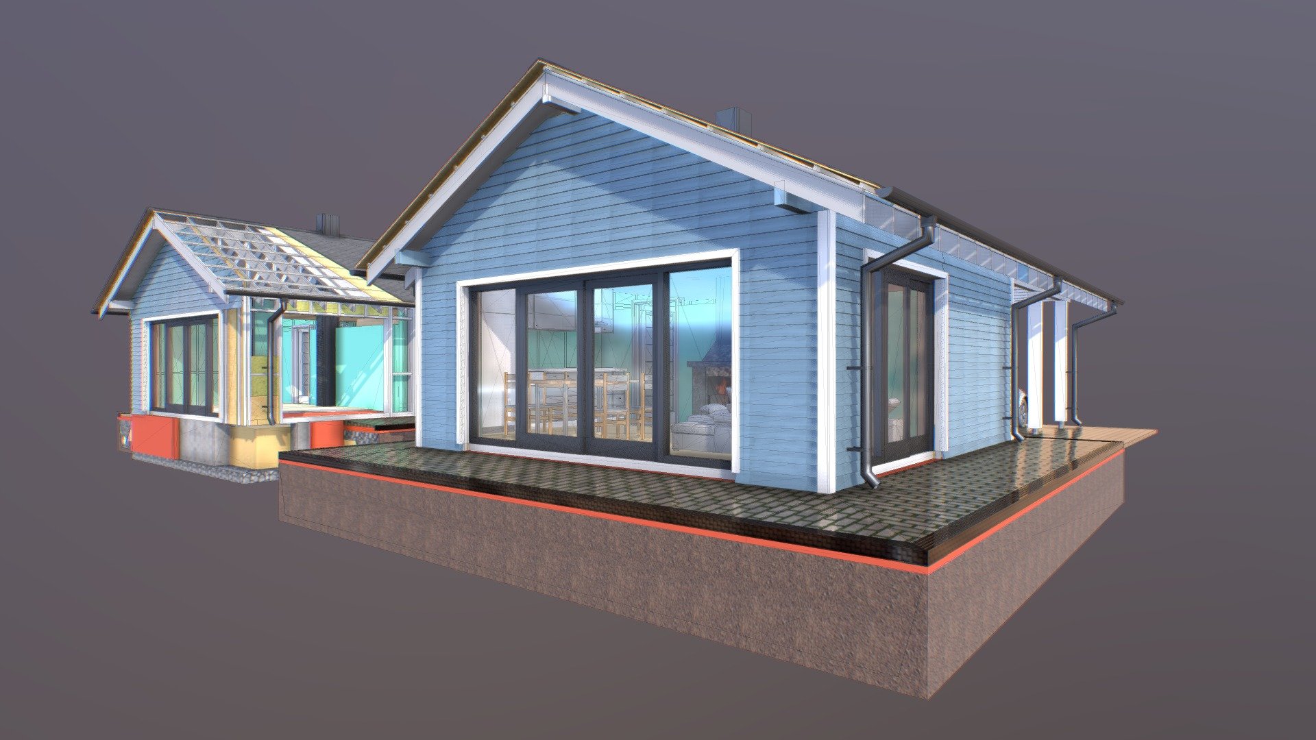 Parking / kitchen / restroom modul_03 - Parking / kitchen / restroom modul_03 - Buy Royalty Free 3D model by VRA (@architect47) 3d model