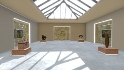 Virtual ShowRoom virtual, paint, chaise, furniture, fauteuil, gallery, statue, science, modelisation, showroom, artgallery, substancepainter, substance, 3d, art, texture, medical, skin, poumons