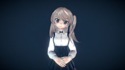 Shimada Alice animegirl, girlsundpanzer, girl, blender3d, substance-painter, anime