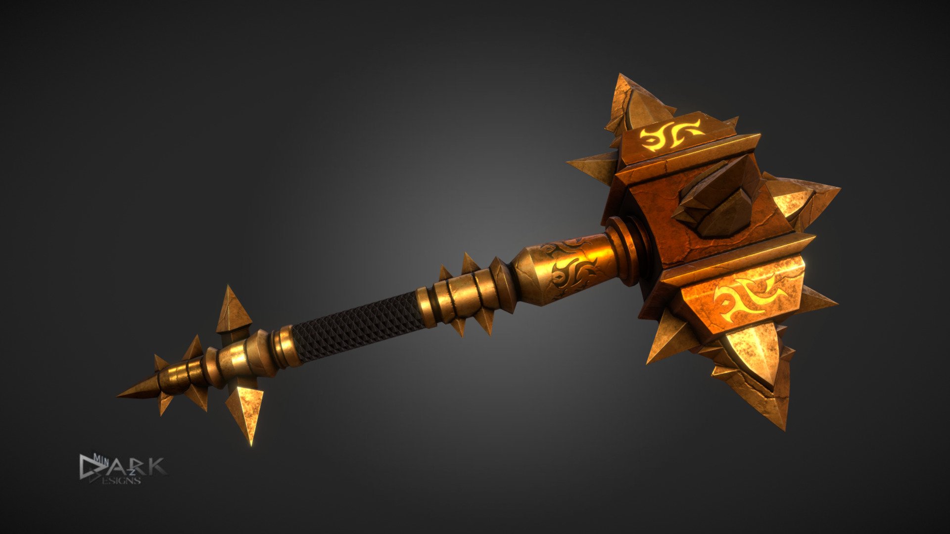 Sulfuras is the mighty weapon of Ragnaros the Firelord. The weapon never leaves his grasp. It is composed of flaming red elementium and etched from end to end with intricate runes that seem to move like flowing lava across the weapon's surface. Sulfuras is covered with many vicious pikes of varying sizes, each white hot and surrounded by the distortion of shimmering heat.

Modeled in Maya, UV in 3DCoat, Textures in Substance Painter
Based on Sulfuras in World of Warcraft - Sulfuras, Hand of Ragnaros - Buy Royalty Free 3D model by dark-minaz 3d model