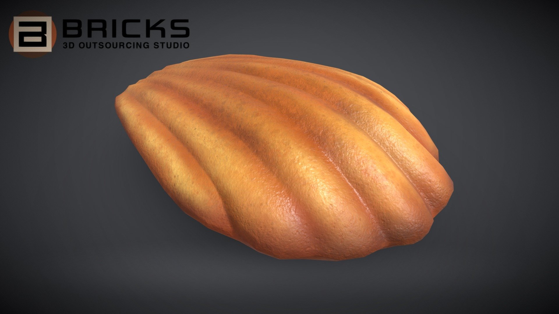 PBR Food Asset:
Madeleine
Polycount: 1186
Vertex count: 651
Texture Size: 2048px x 2048px
Normal: OpenGL

If you need any adjust in file please contact us: team@bricks3dstudio.com

Hire us: tringuyen@bricks3dstudio.com
Here is us: https://www.bricks3dstudio.com/
        https://www.artstation.com/bricksstudio
        https://www.facebook.com/Bricks3dstudio/
        https://www.linkedin.com/in/bricks-studio-b10462252/ - Madeleine - Buy Royalty Free 3D model by Bricks Studio (@bricks3dstudio) 3d model