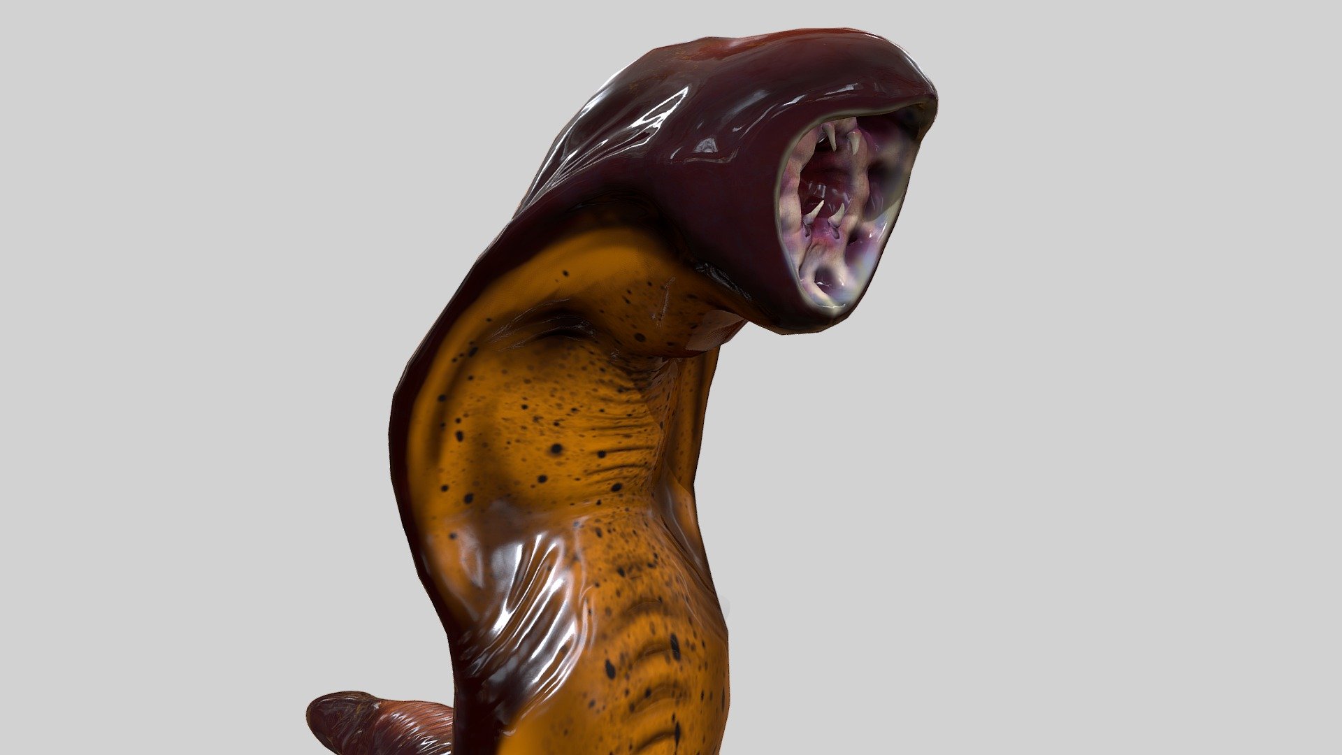 Fanged Leech - 3D model by GAME-READY STUDIOS (@Game-Ready) 3d model