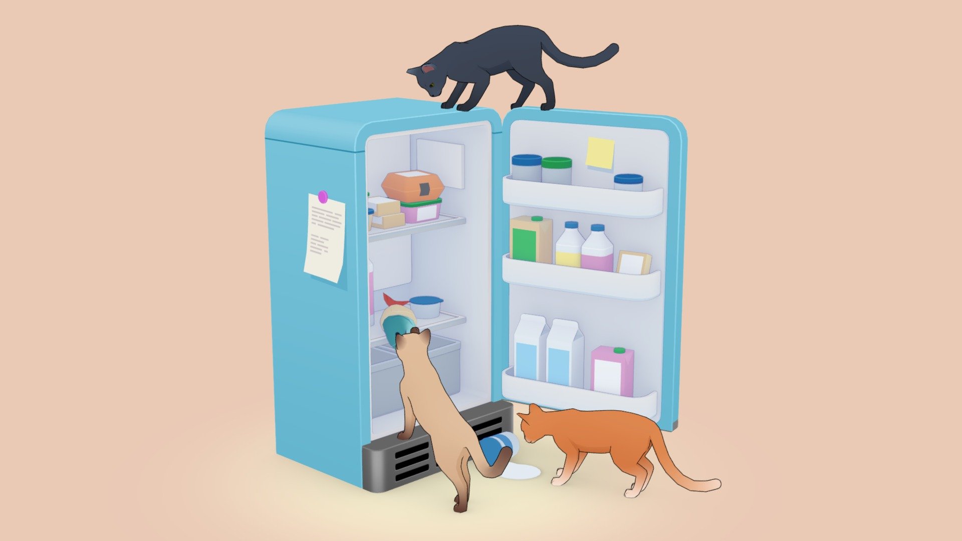 Cats on the night hunt ≽^•⩊•^≼

Just quick little modeling for fun - Ferals - 3D model by artrobot 3d model