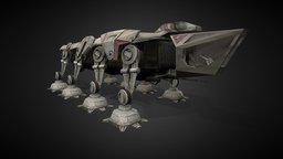 AT-OT Walk Animation (Star Wars) games, walker, star_wars, animation, animated, at-ot